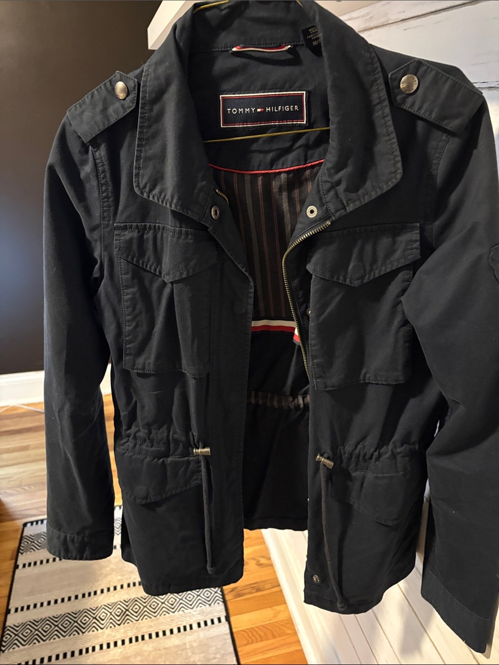 Tommy Hilfiger Black Utility Field Jacket